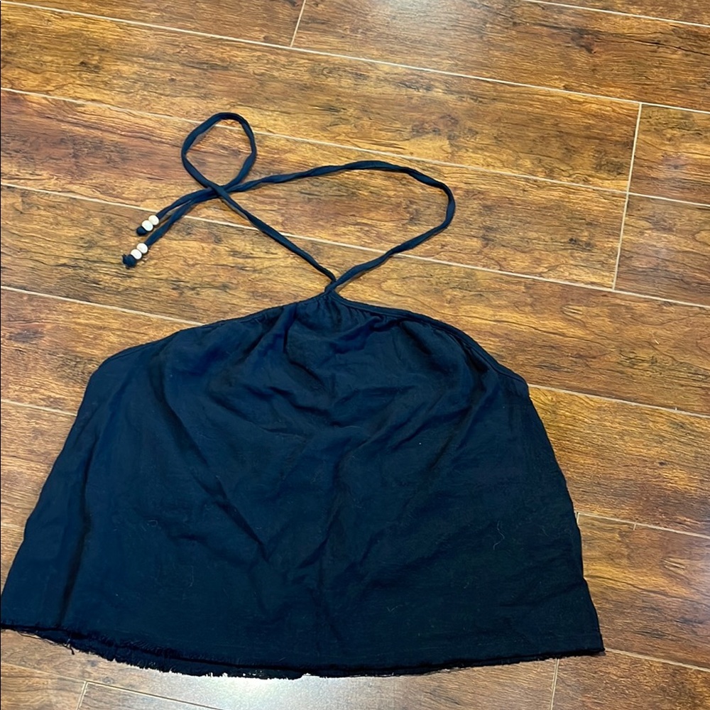 Zara Black Halter Top